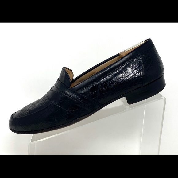 Salvatore Ferragamo Crocodile Skin Penny Loafers - Picture 4 of 11